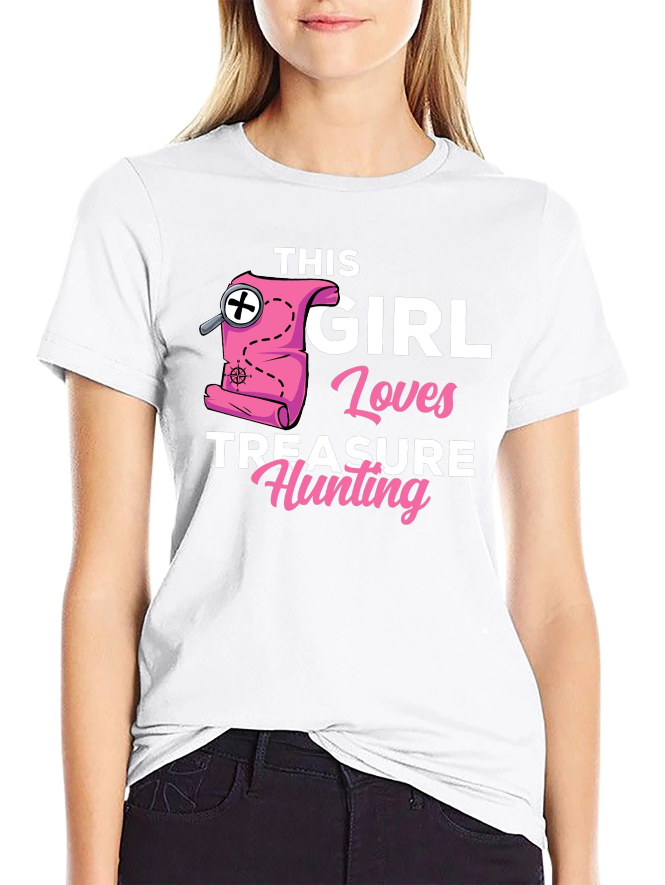 Girl Loves Treasure Hunting T-Shirt