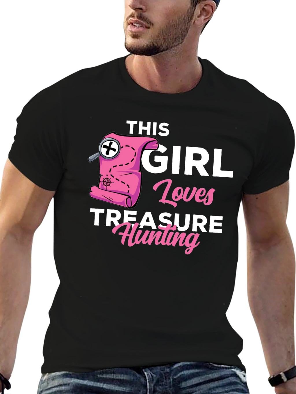 Girl Loves Treasure Hunting T-Shirt