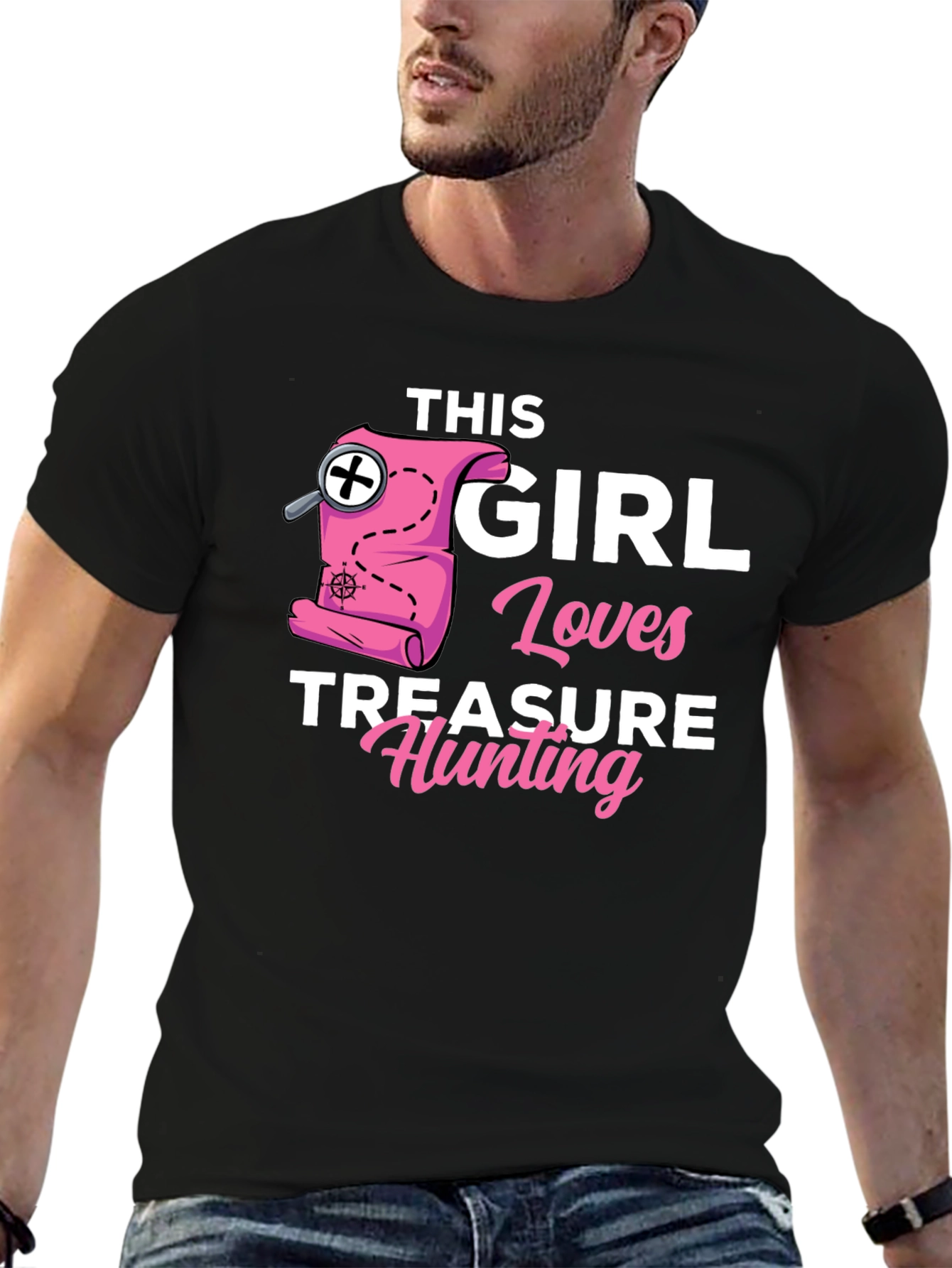 Girl Loves Treasure Hunting T-Shirt