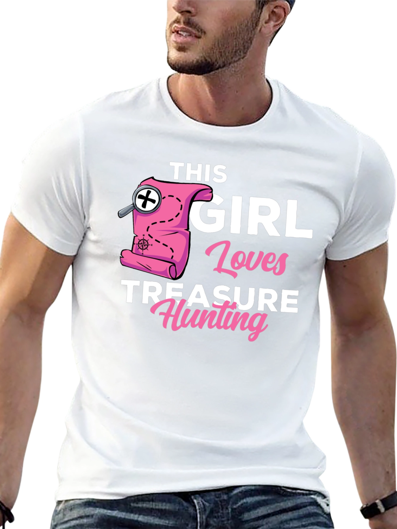 Girl Loves Treasure Hunting T-Shirt