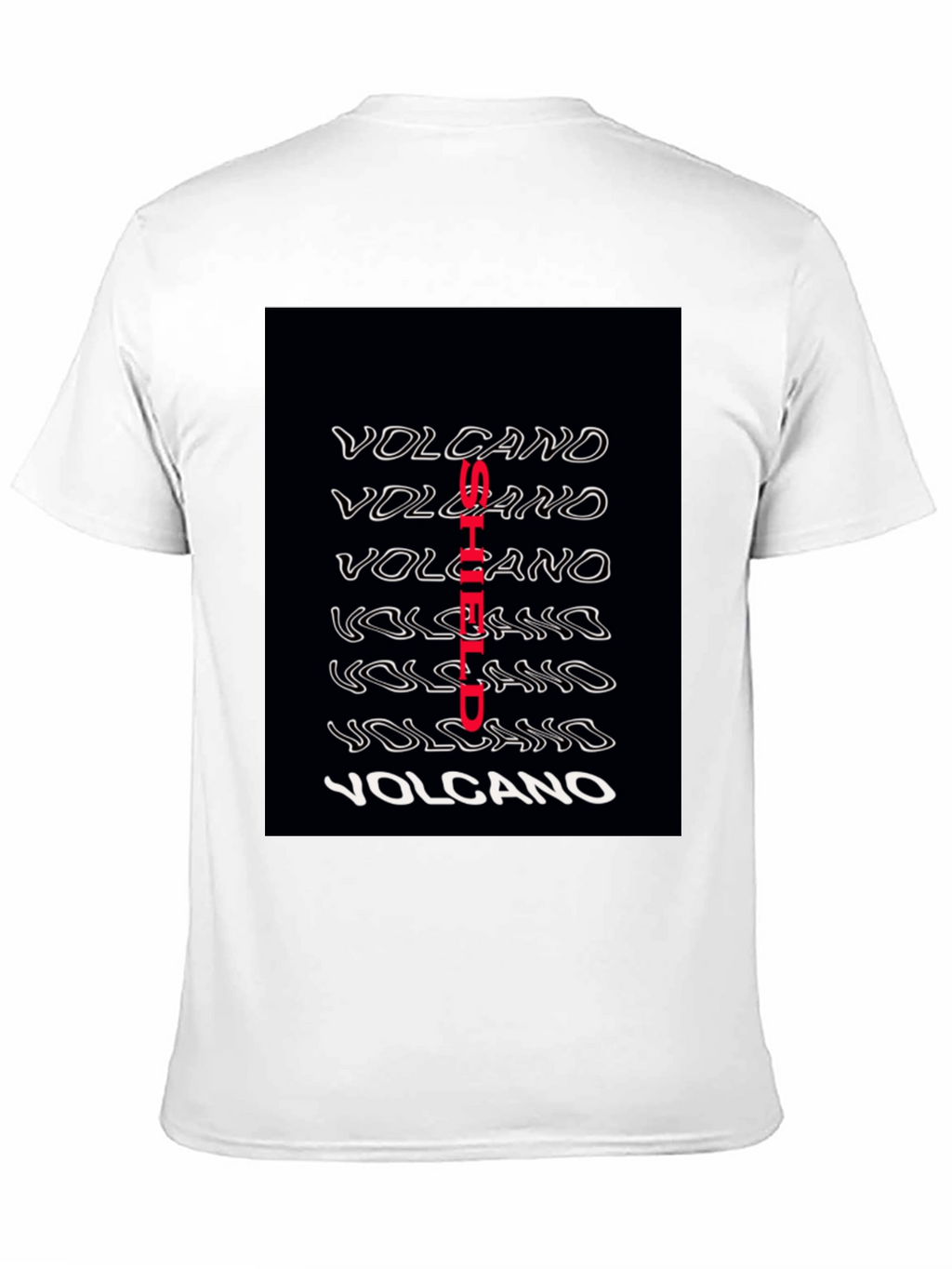 Volcano Graphic Print Black T-Shirt