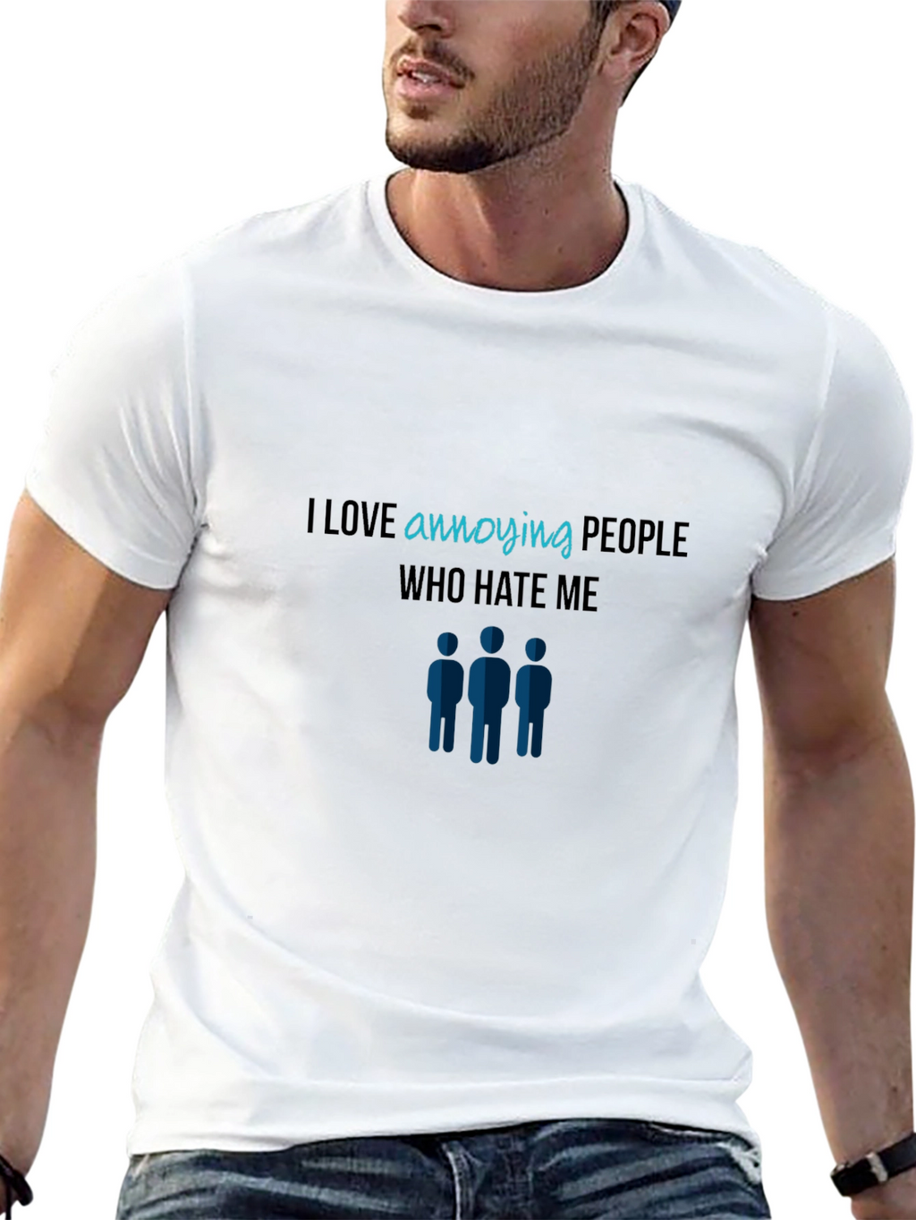 Annoying People Graphic Tee - Black