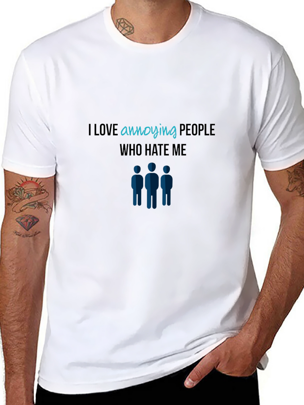 Annoying People Graphic Tee - Black
