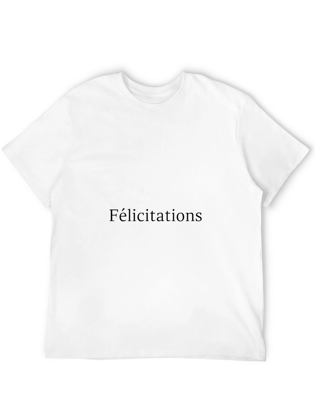 Classic Black T-Shirt - Congratulations Style