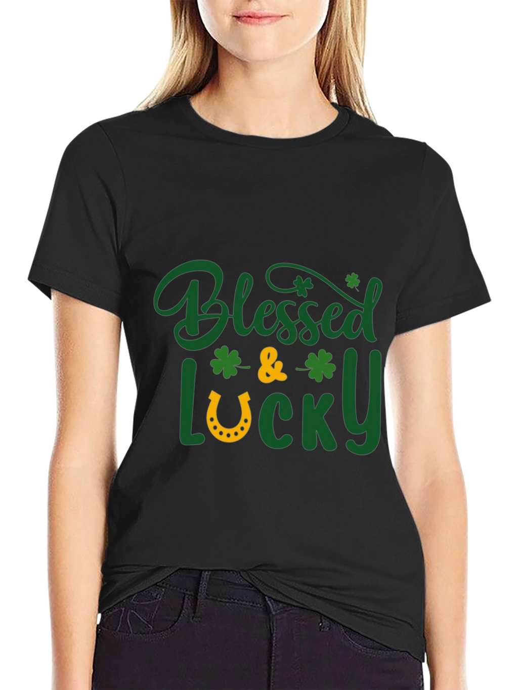 Blessed & Lucky Graphic Tee - St. Patricks Day