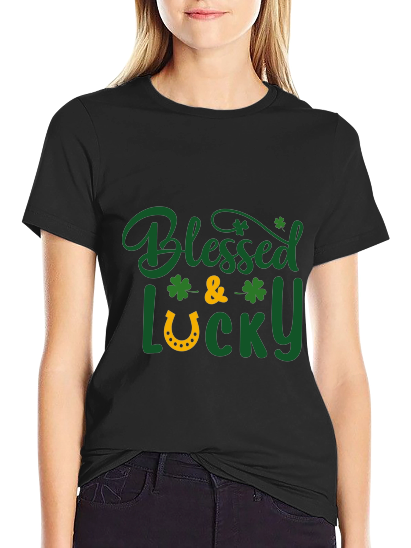 Blessed & Lucky Graphic Tee - St. Patricks Day