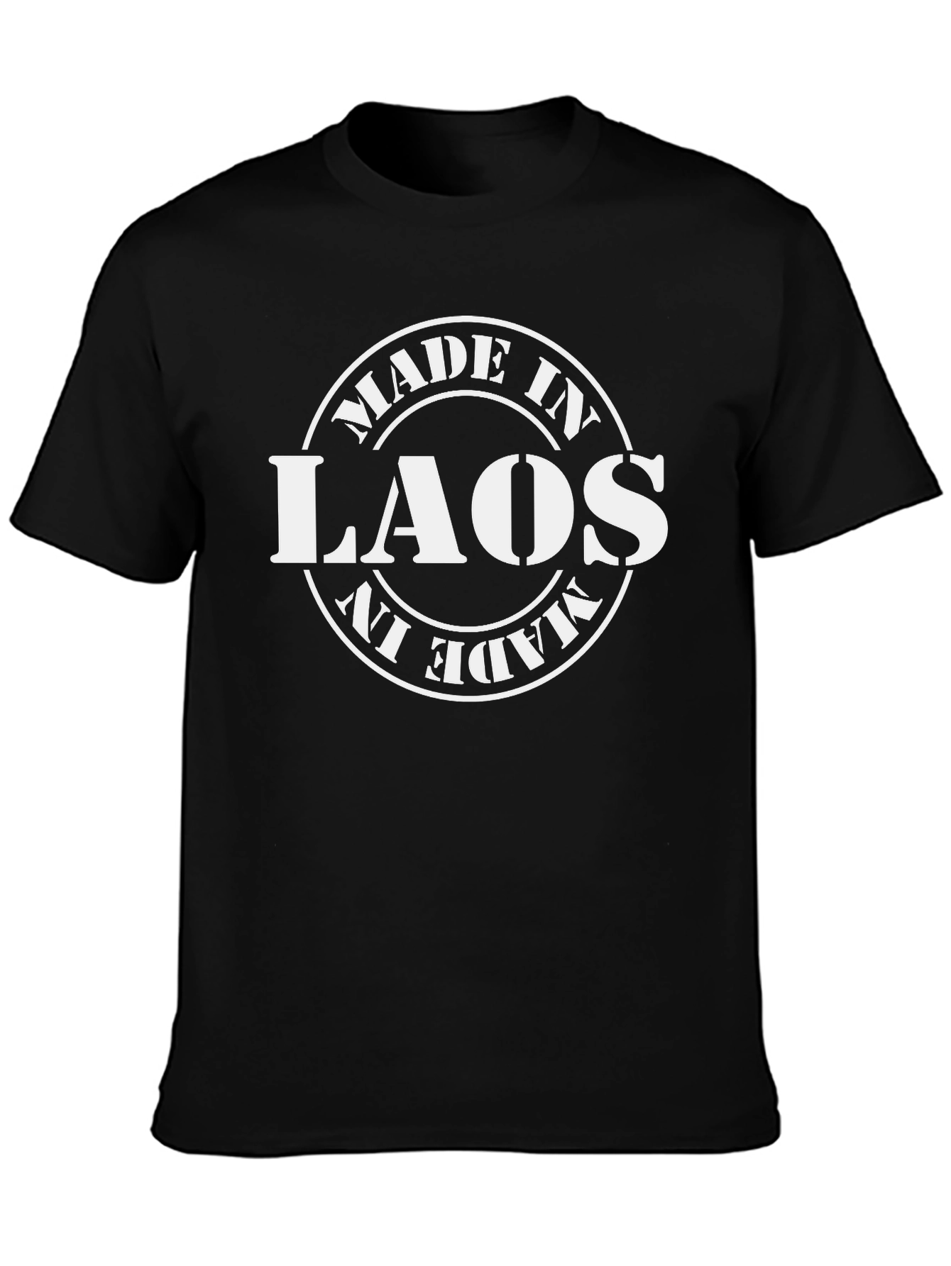 Made in Laos Graphic Tee - Black T-Shirt
