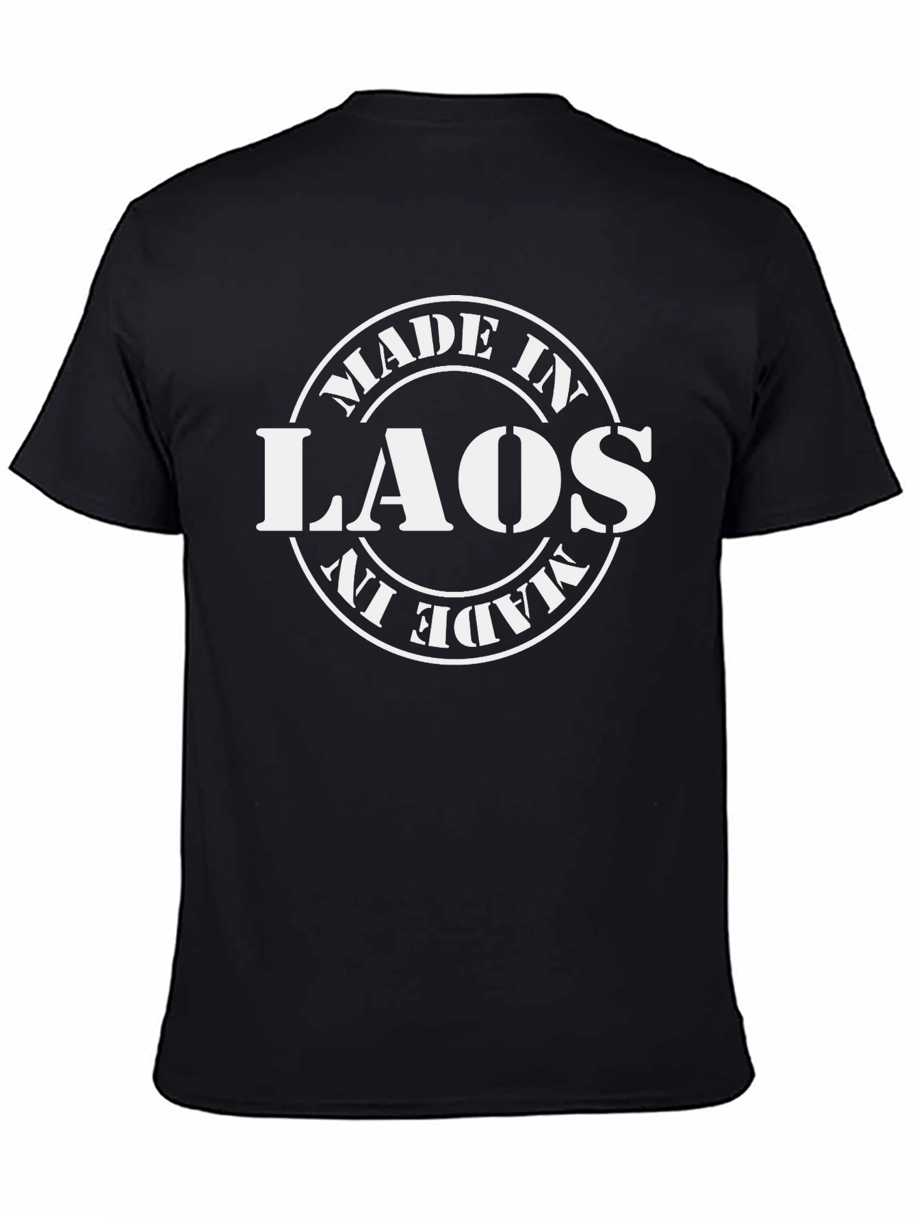 Made in Laos Graphic Tee - Black T-Shirt