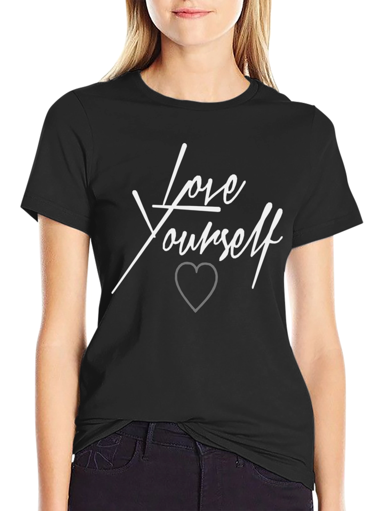 Love Yourself Graphic Tee - Stylish Black T-Shirt