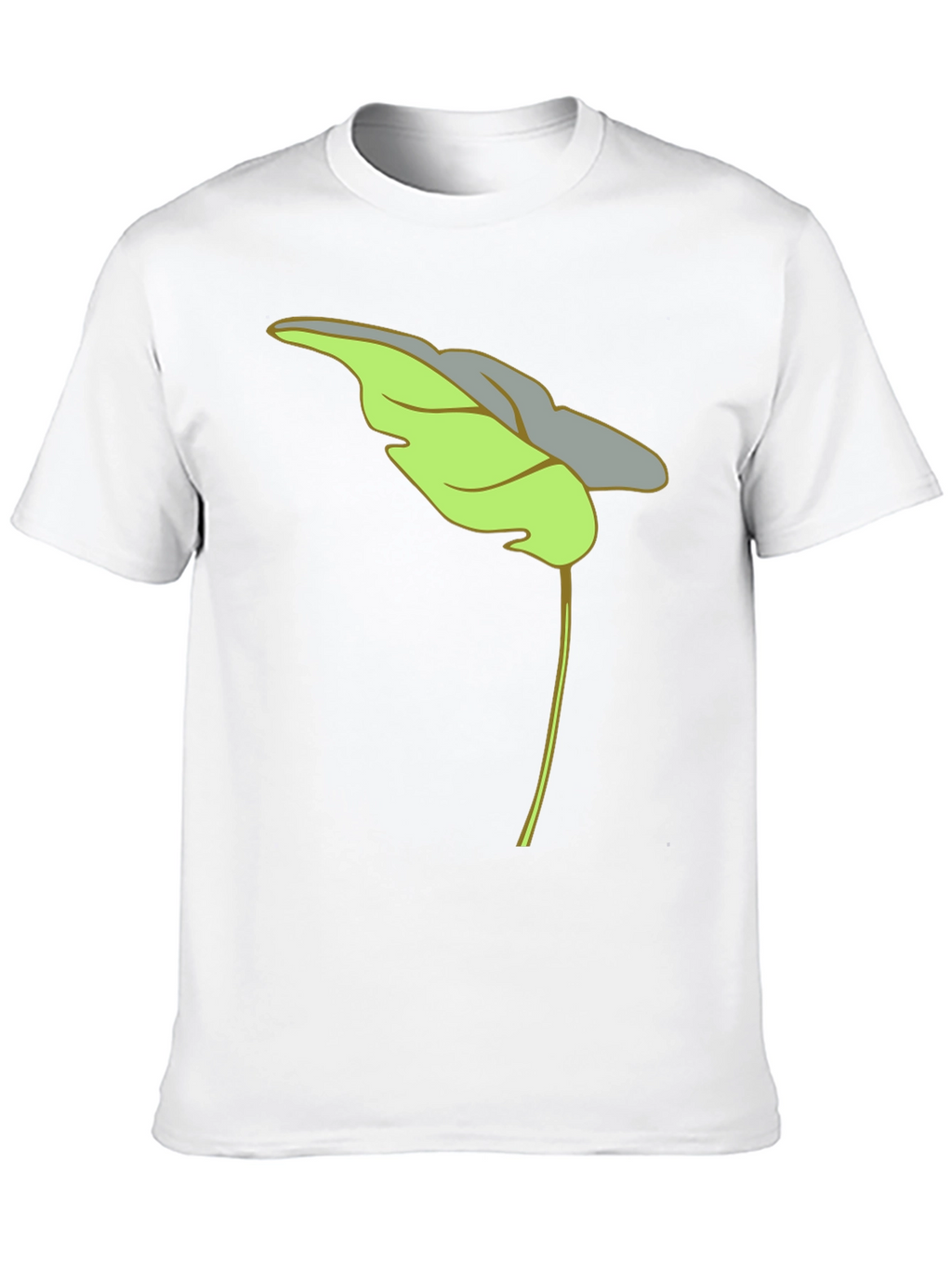 Leaf Graphic Black T-Shirt Casual Wear