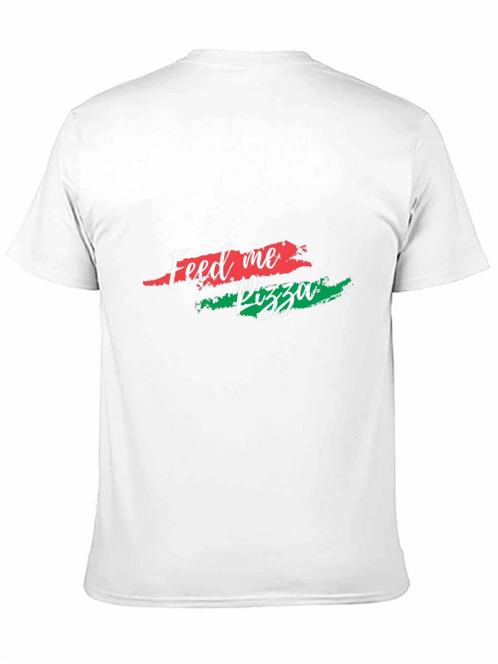 Feed Me Pizza Graphic Tee - Black Cotton T-Shirt