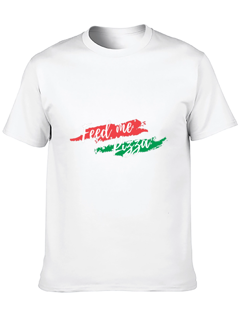 Feed Me Pizza Graphic Tee - Black Cotton T-Shirt