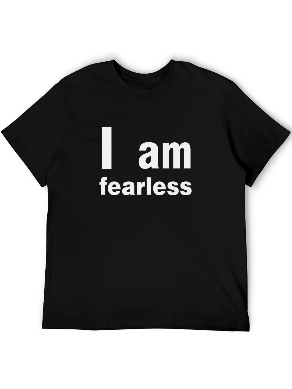 I am Fearless Black Tee - Motivational