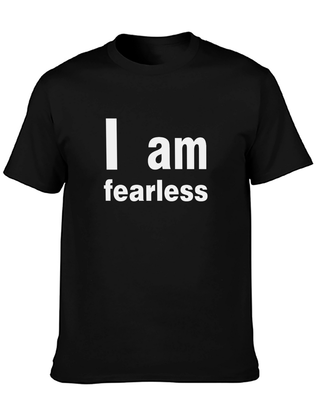 I am Fearless Black Tee - Motivational