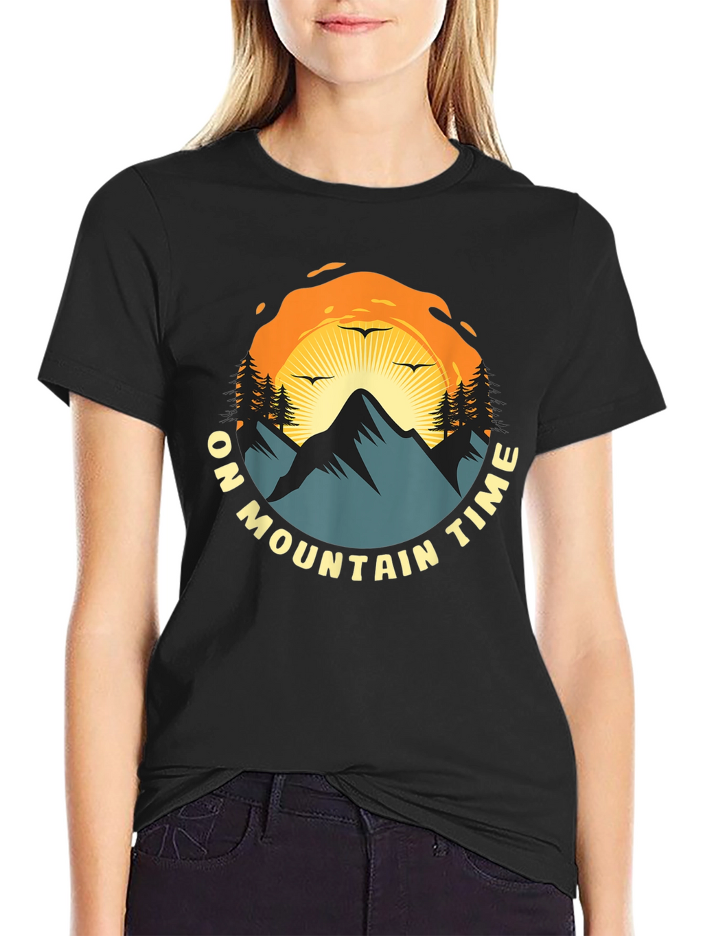 Mountain Time Graphic Tee - Nature Adventure Shirt