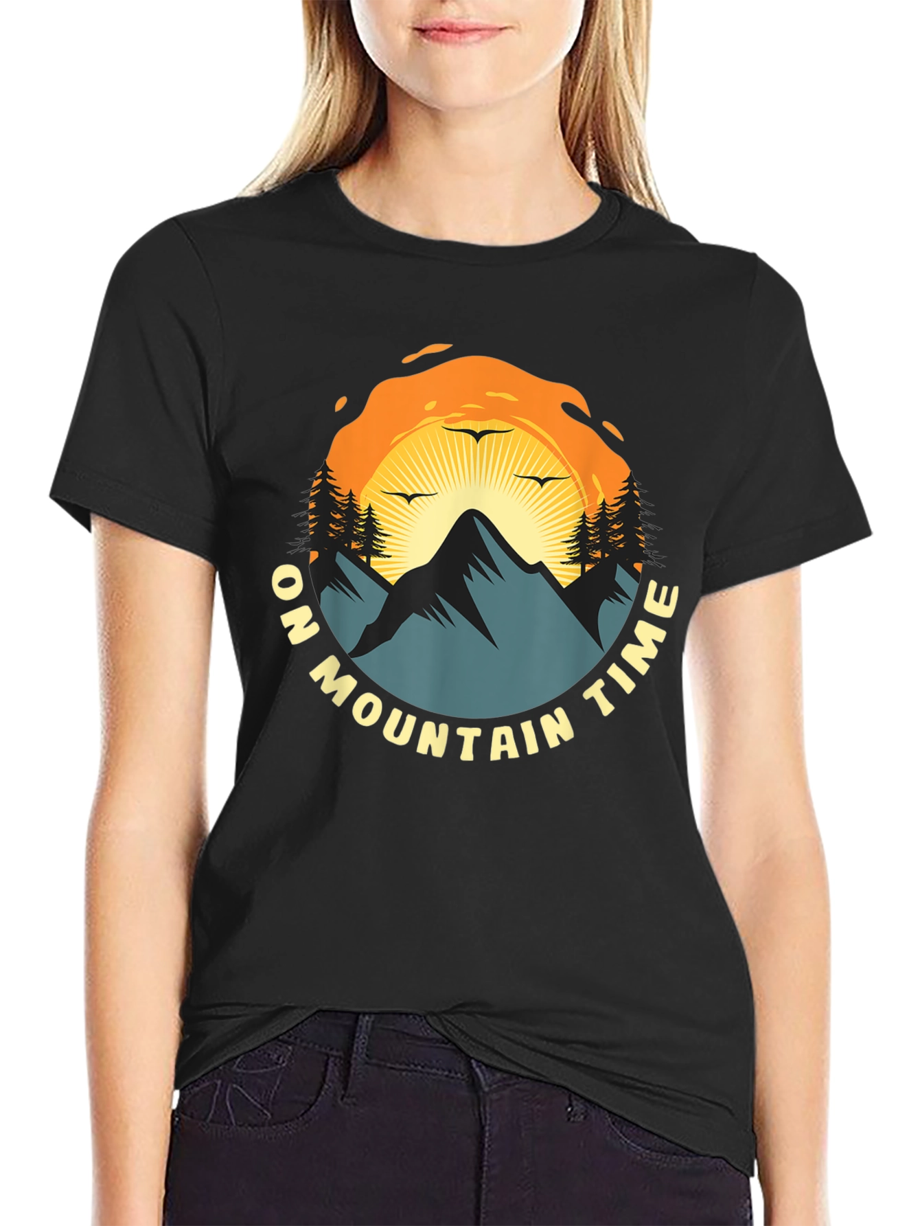 Mountain Time Graphic Tee - Nature Adventure Shirt