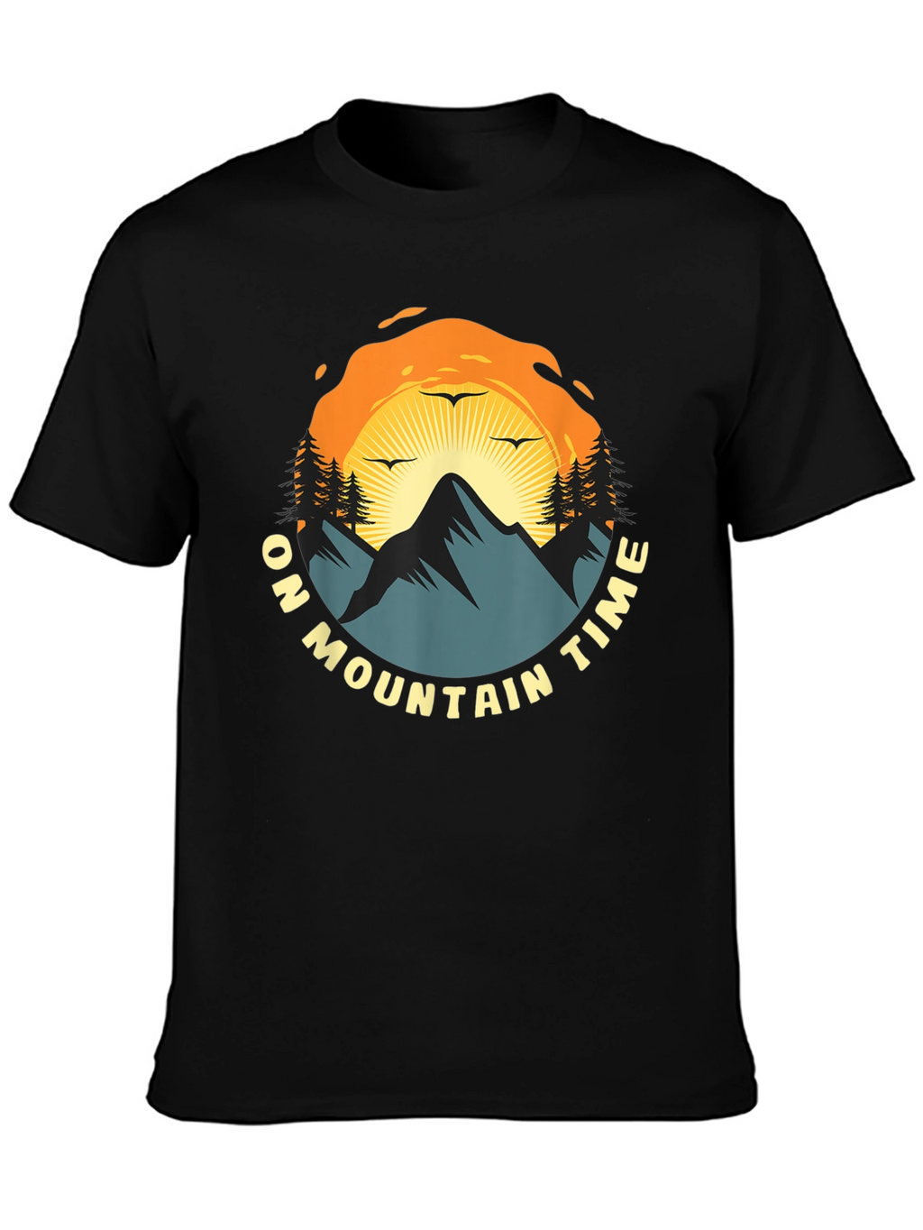 Mountain Time Graphic Tee - Nature Adventure Shirt