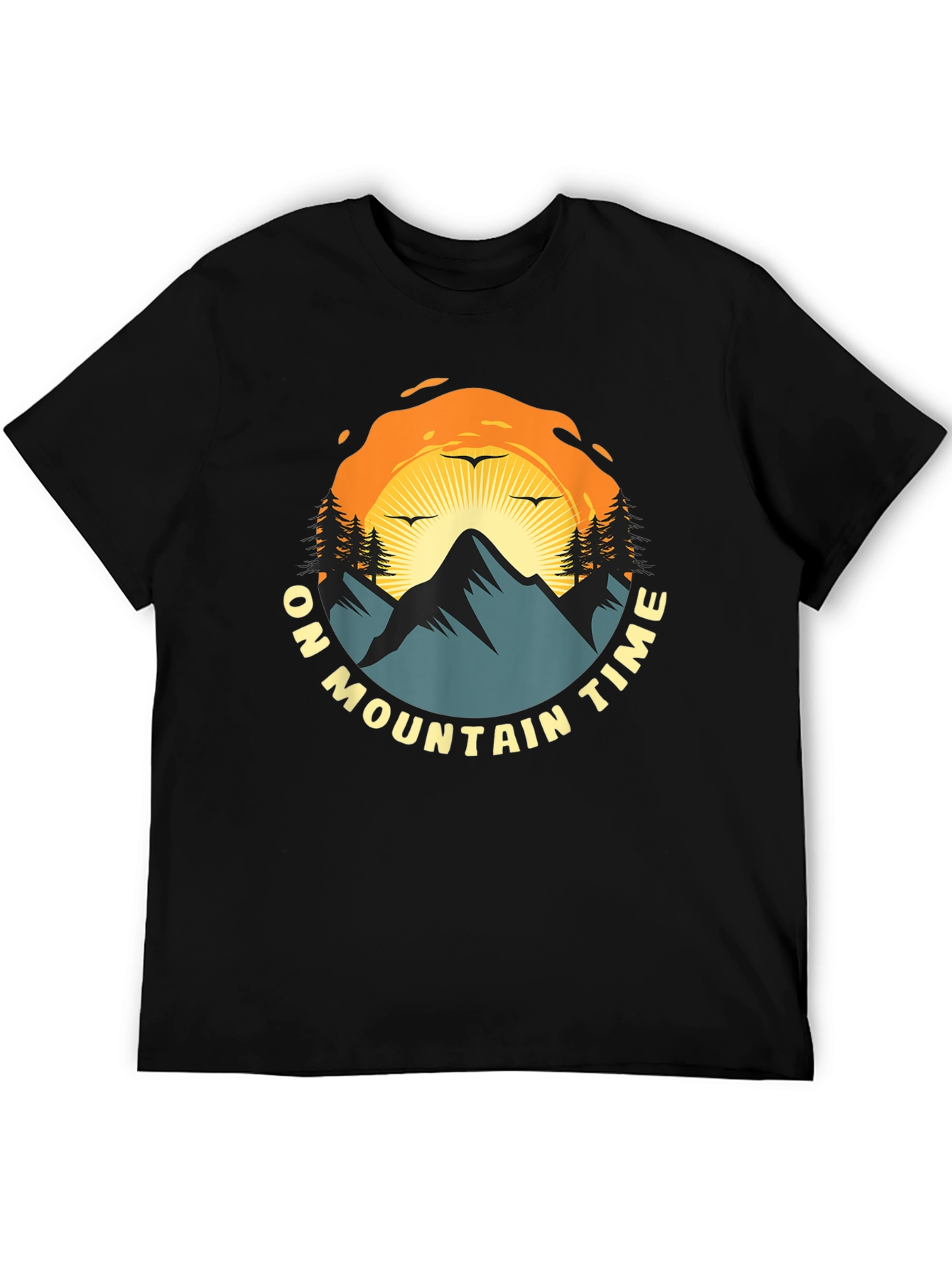 Mountain Time Graphic Tee - Nature Adventure Shirt