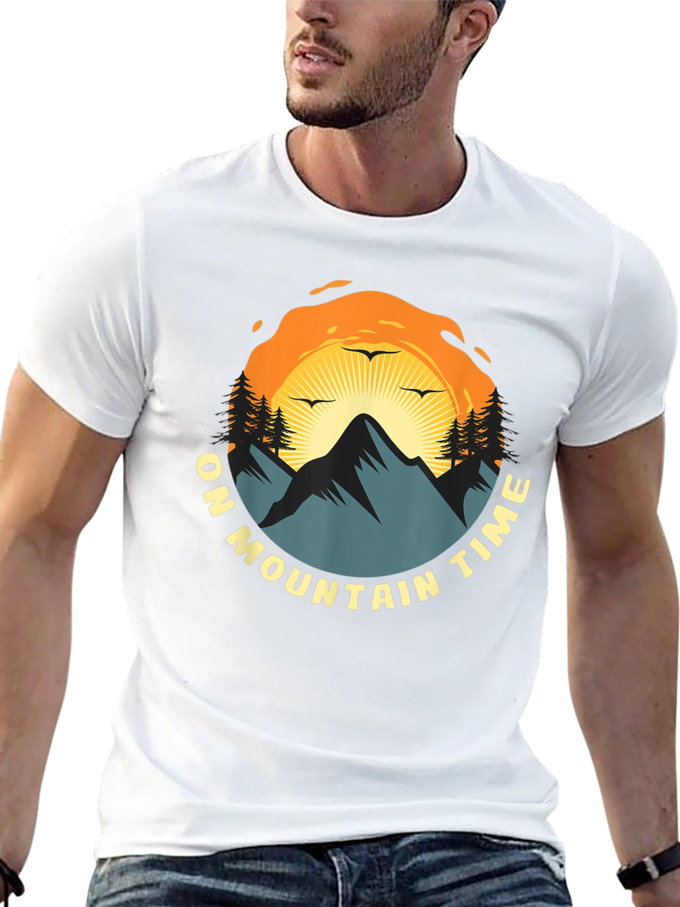 Mountain Time Graphic Tee - Nature Adventure Shirt