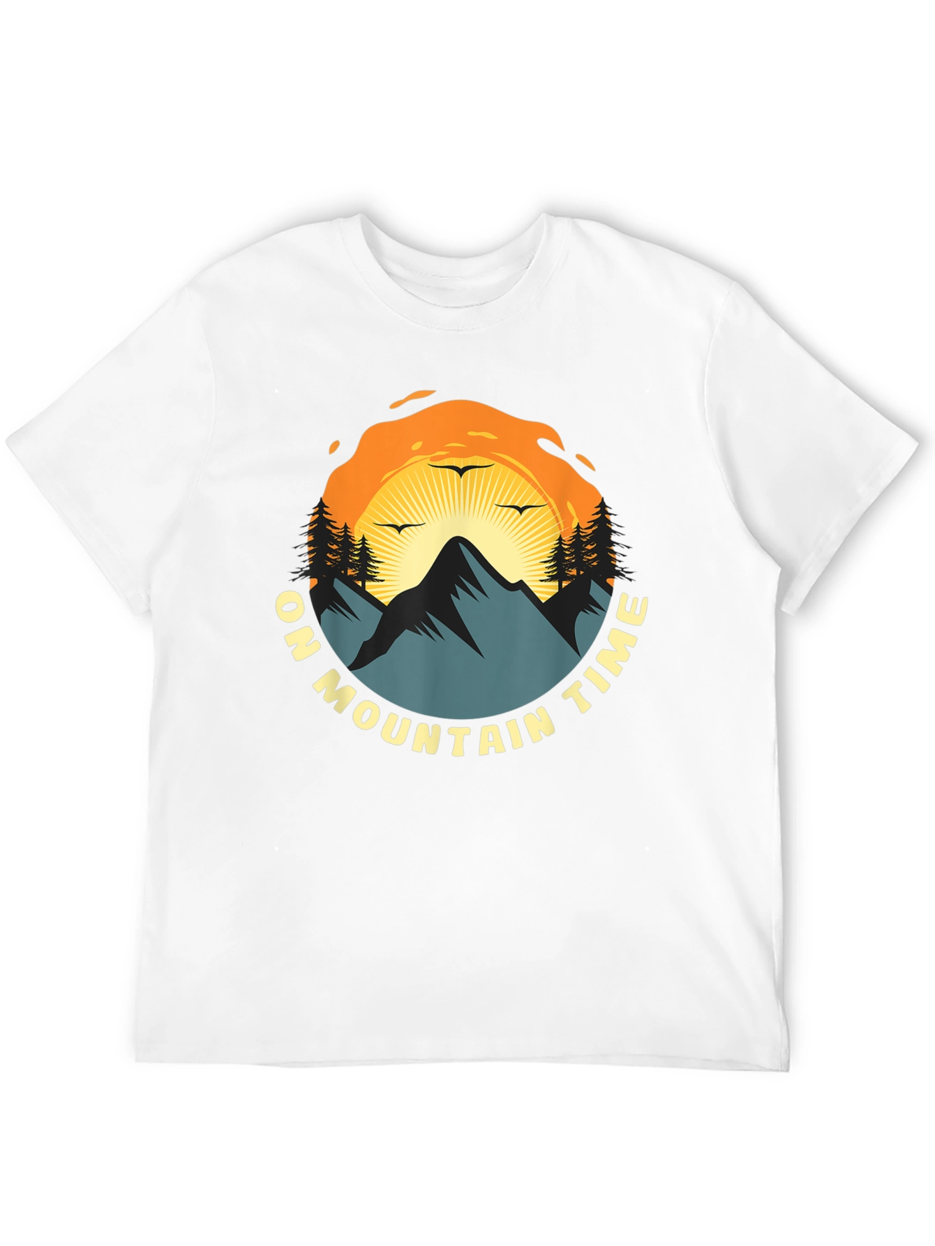 Mountain Time Graphic Tee - Nature Adventure Shirt