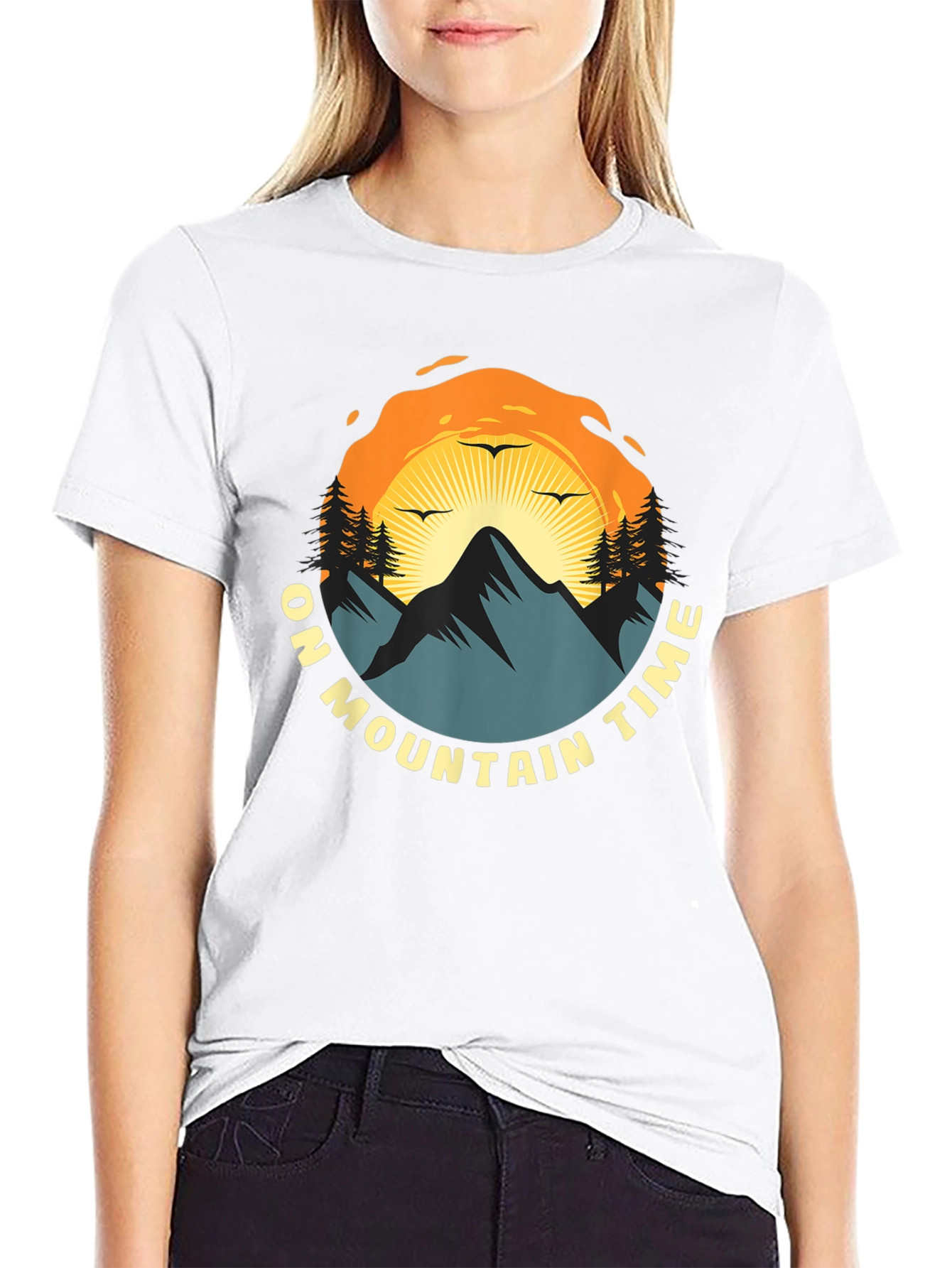 Mountain Time Graphic Tee - Nature Adventure Shirt