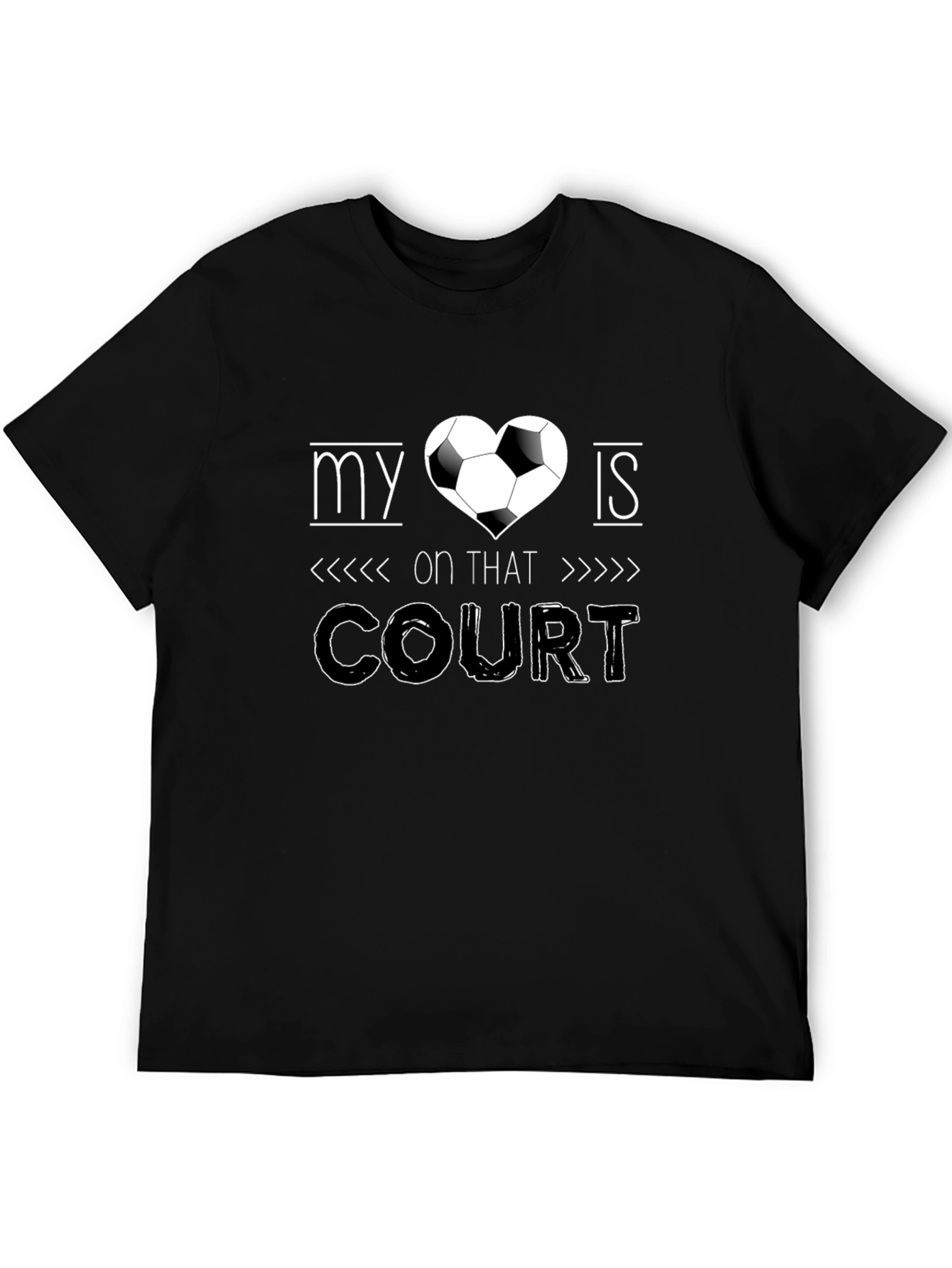 My Heart is on That Court T-Shirt Soccer