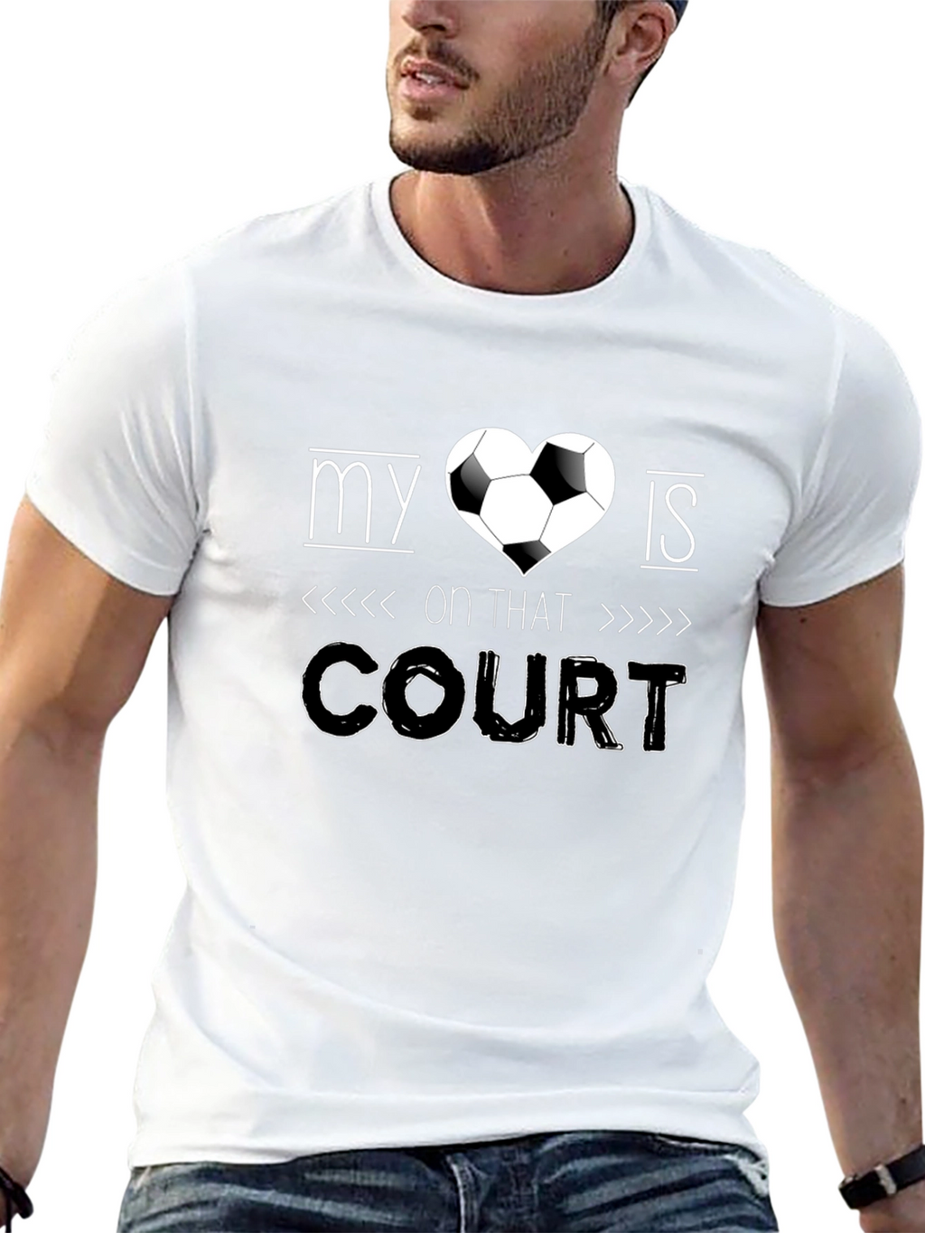 My Heart is on That Court T-Shirt Soccer