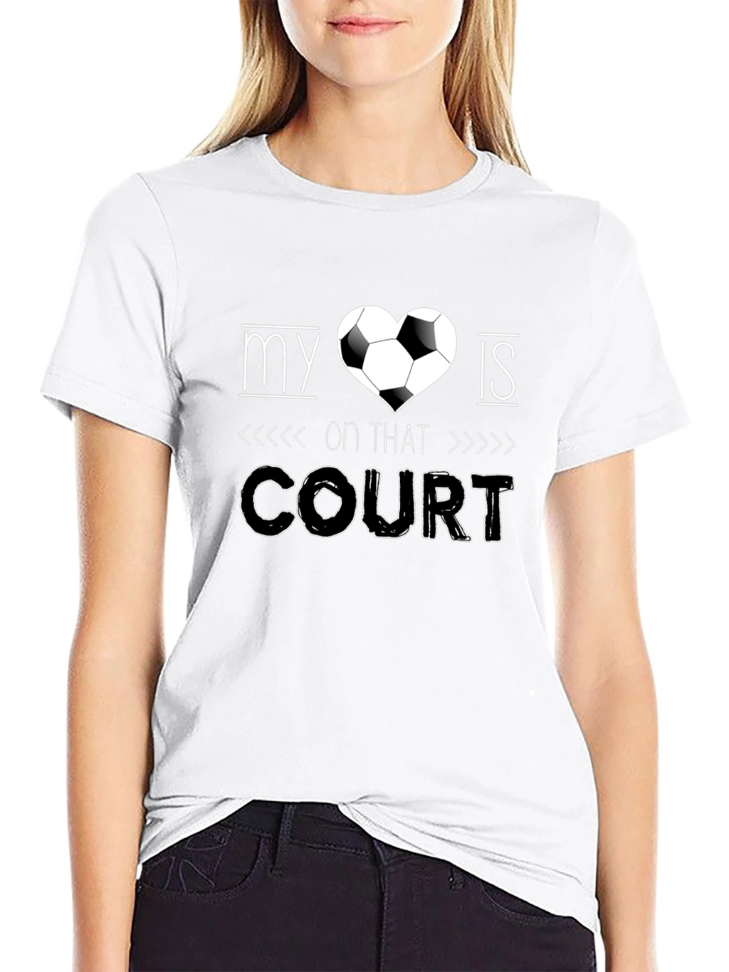 My Heart is on That Court T-Shirt Soccer