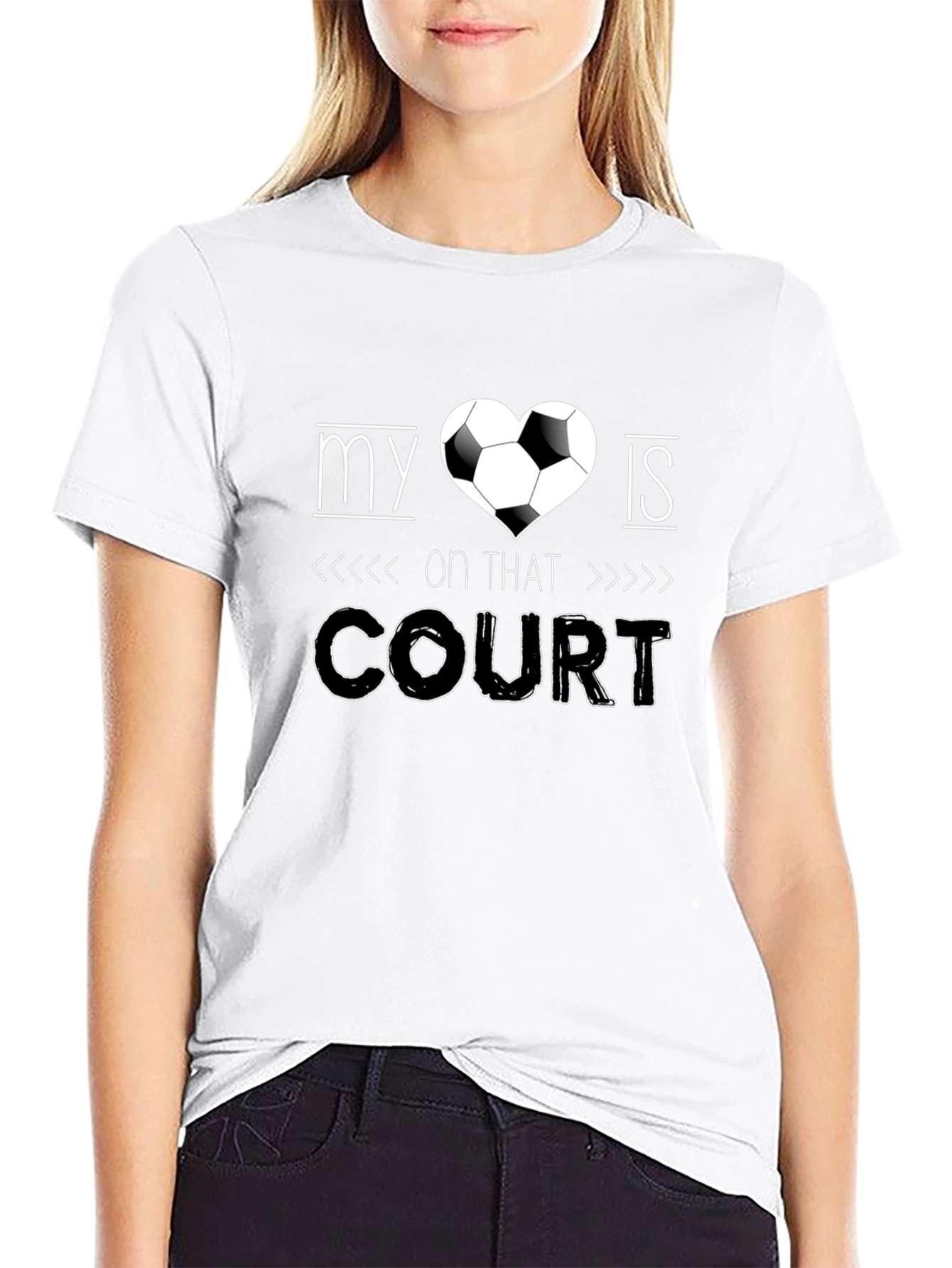 My Heart is on That Court T-Shirt Soccer