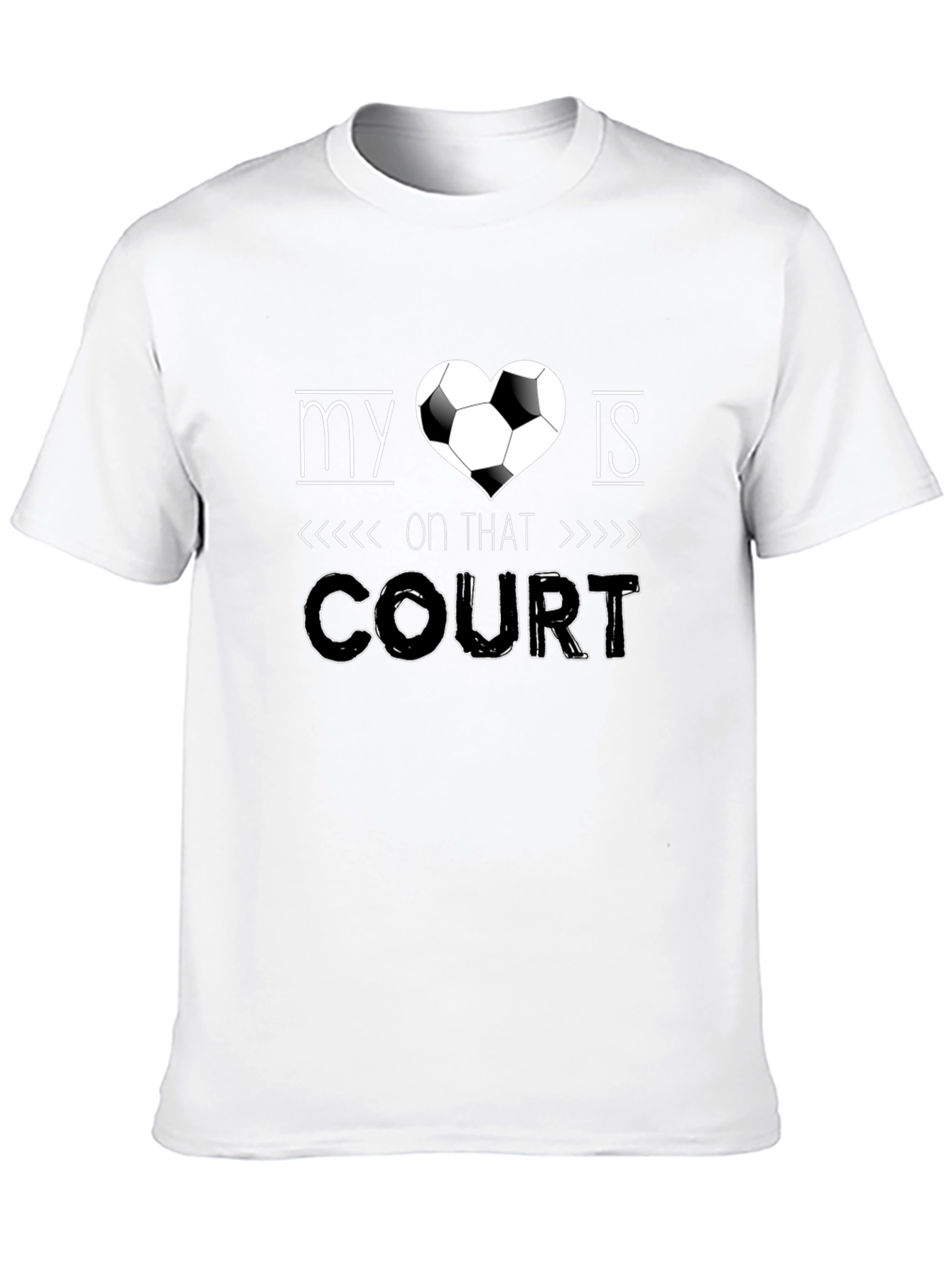 My Heart is on That Court T-Shirt Soccer