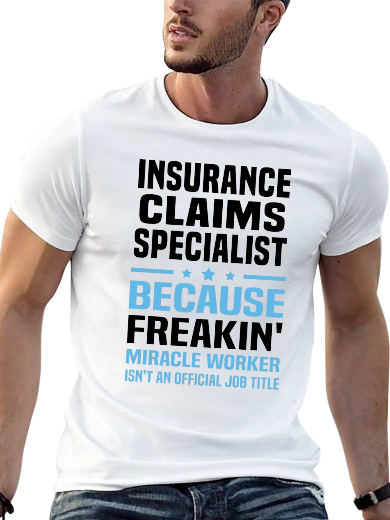 Insurance Claims Specialist Black Graphic T-Shirt