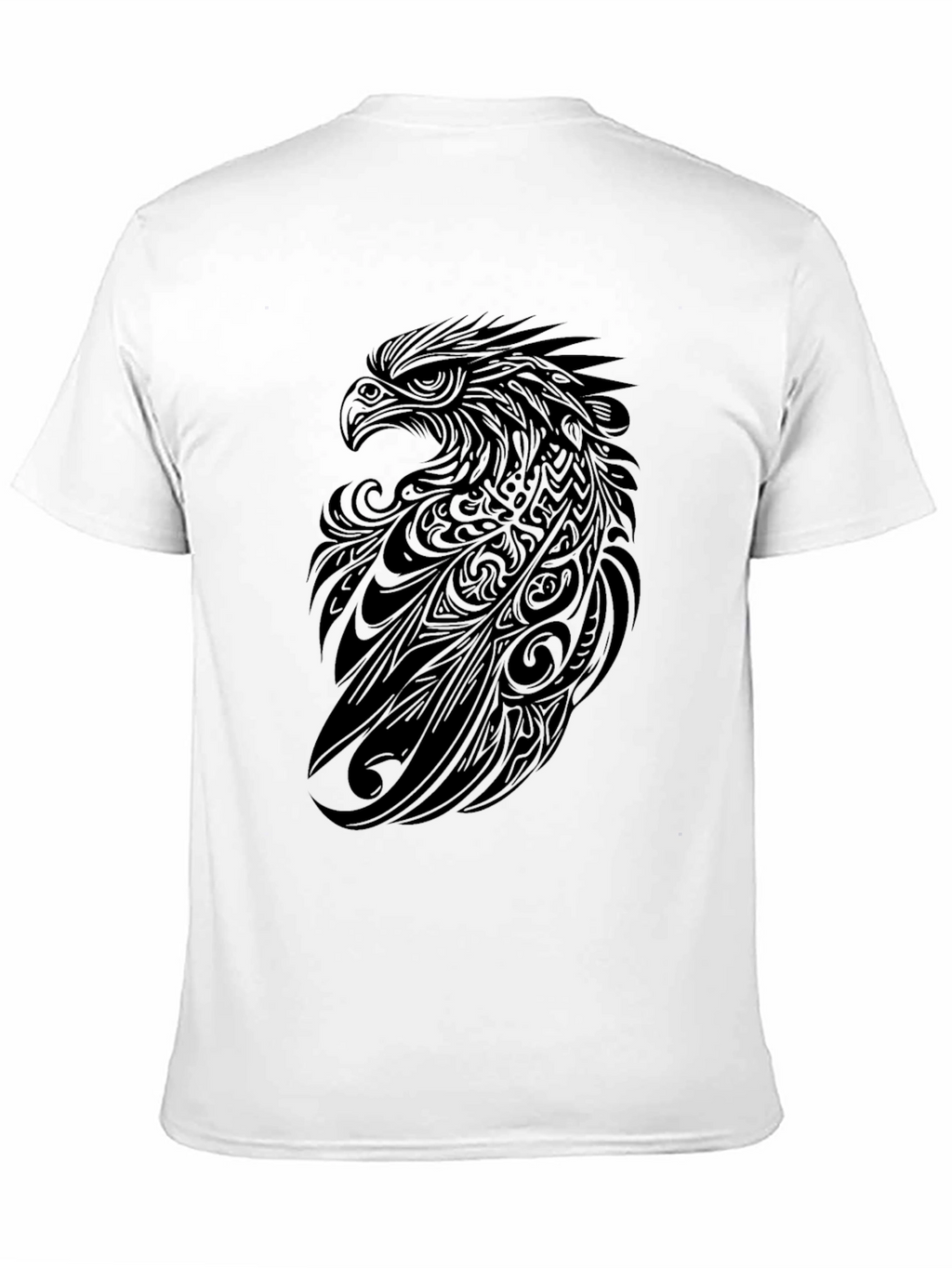 Tribal Eagle Graphic Tee - Black