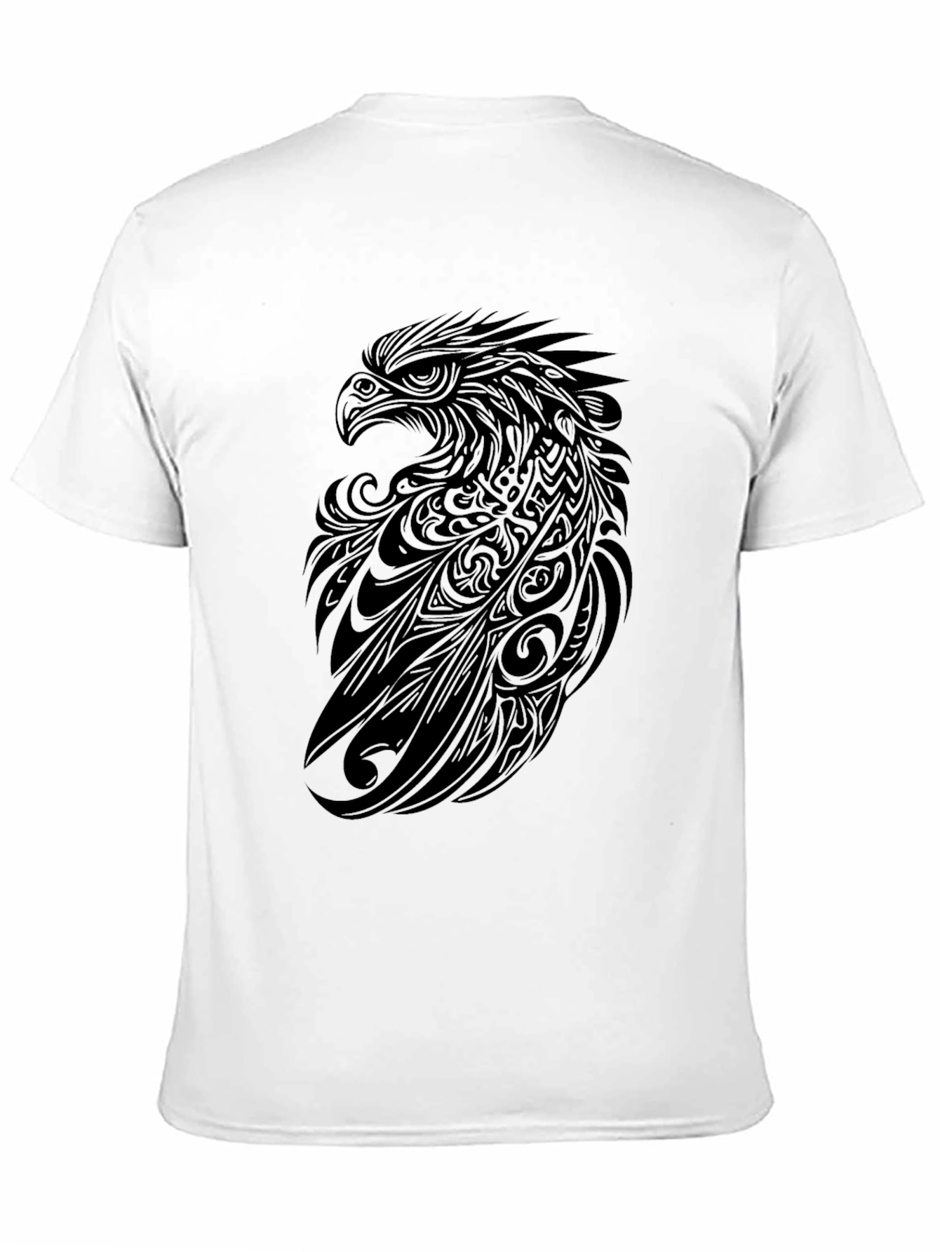 Tribal Eagle Graphic Tee - Black