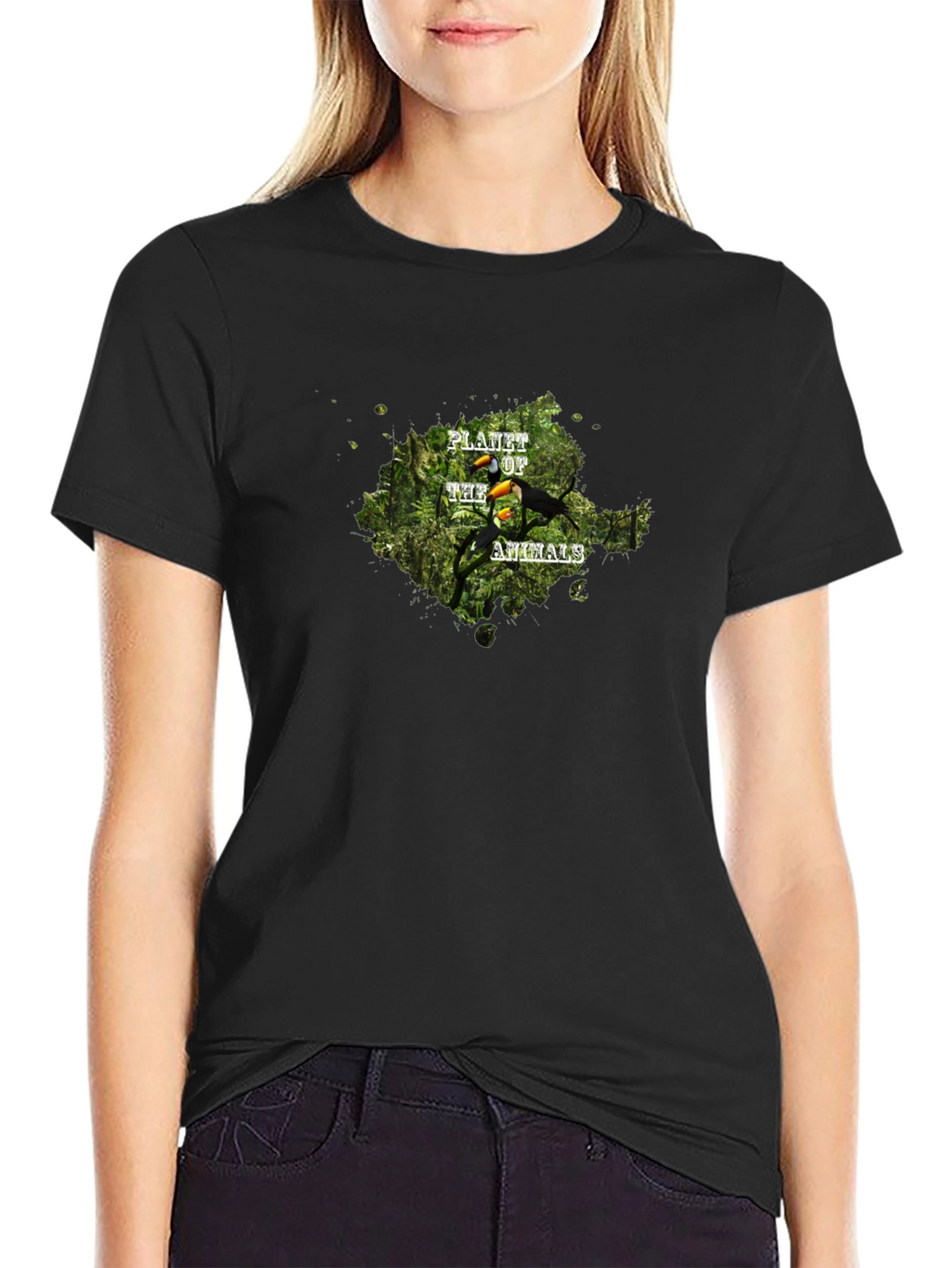 Planet of the Animals Toucan Graphic T-Shirt