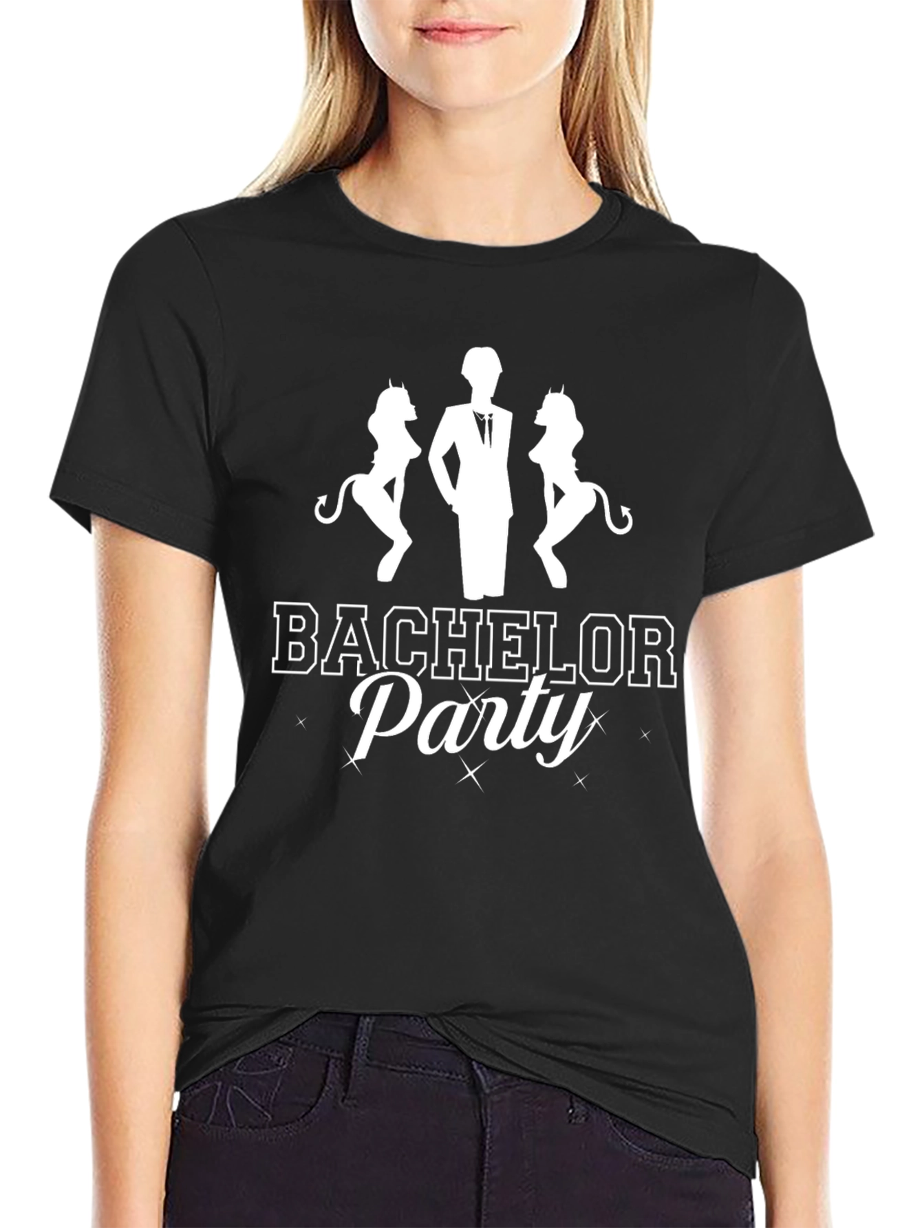 Bachelor Party Graphic Crew Neck T-Shirt