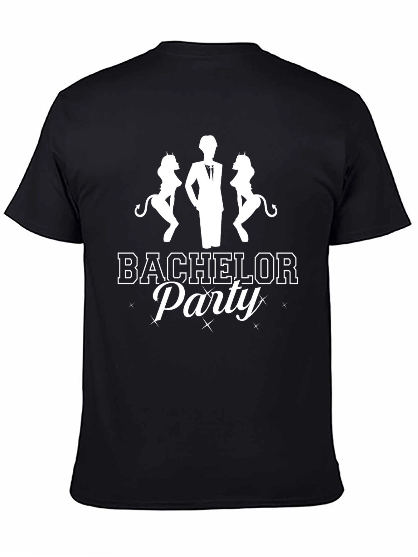 Bachelor Party Graphic Crew Neck T-Shirt