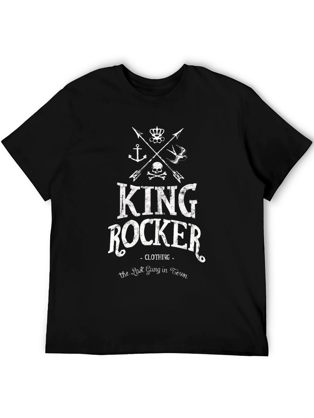 King Rocker Graphic T-Shirt - Black Cotton Tee
