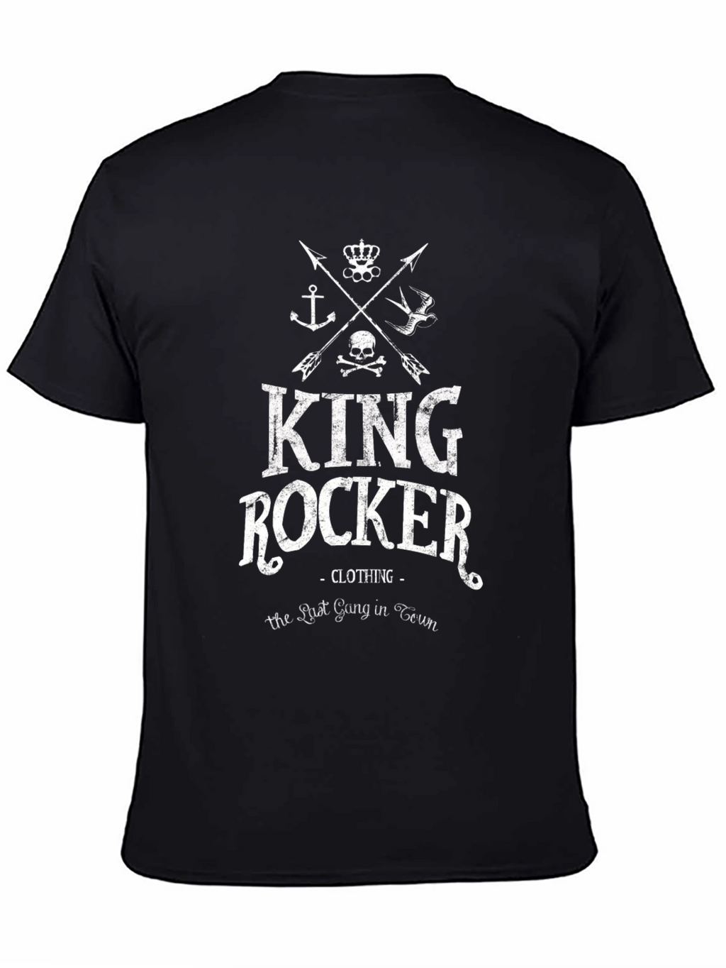 King Rocker Graphic T-Shirt - Black Cotton Tee