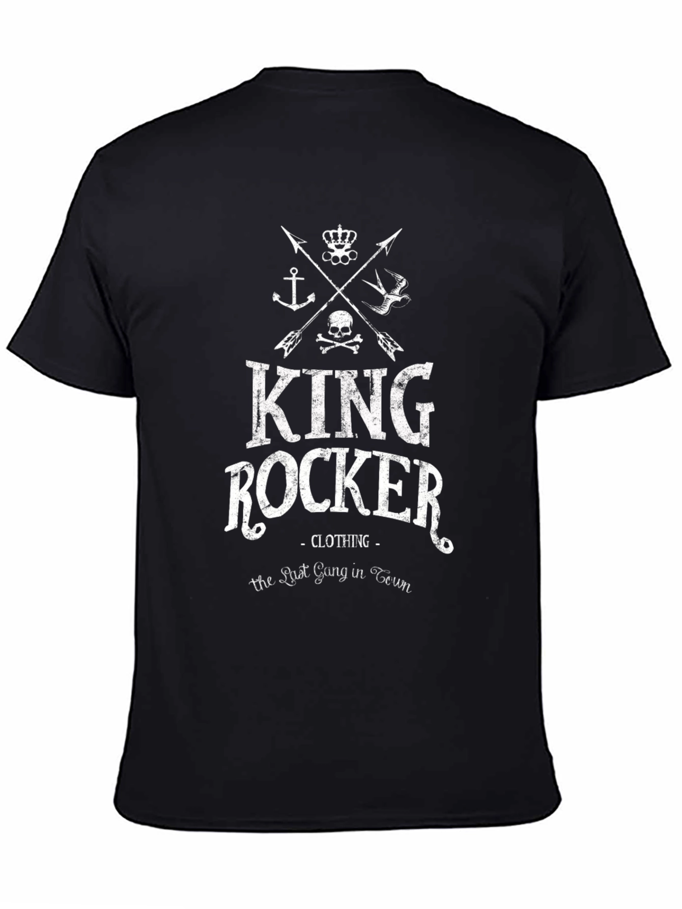 King Rocker Graphic T-Shirt - Black Cotton Tee
