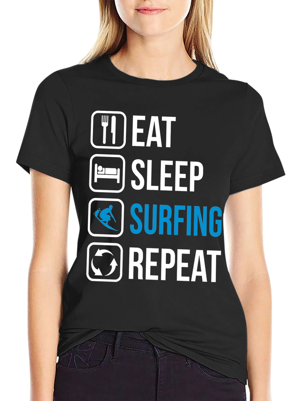 Eat Sleep Surfing Repeat T-Shirt