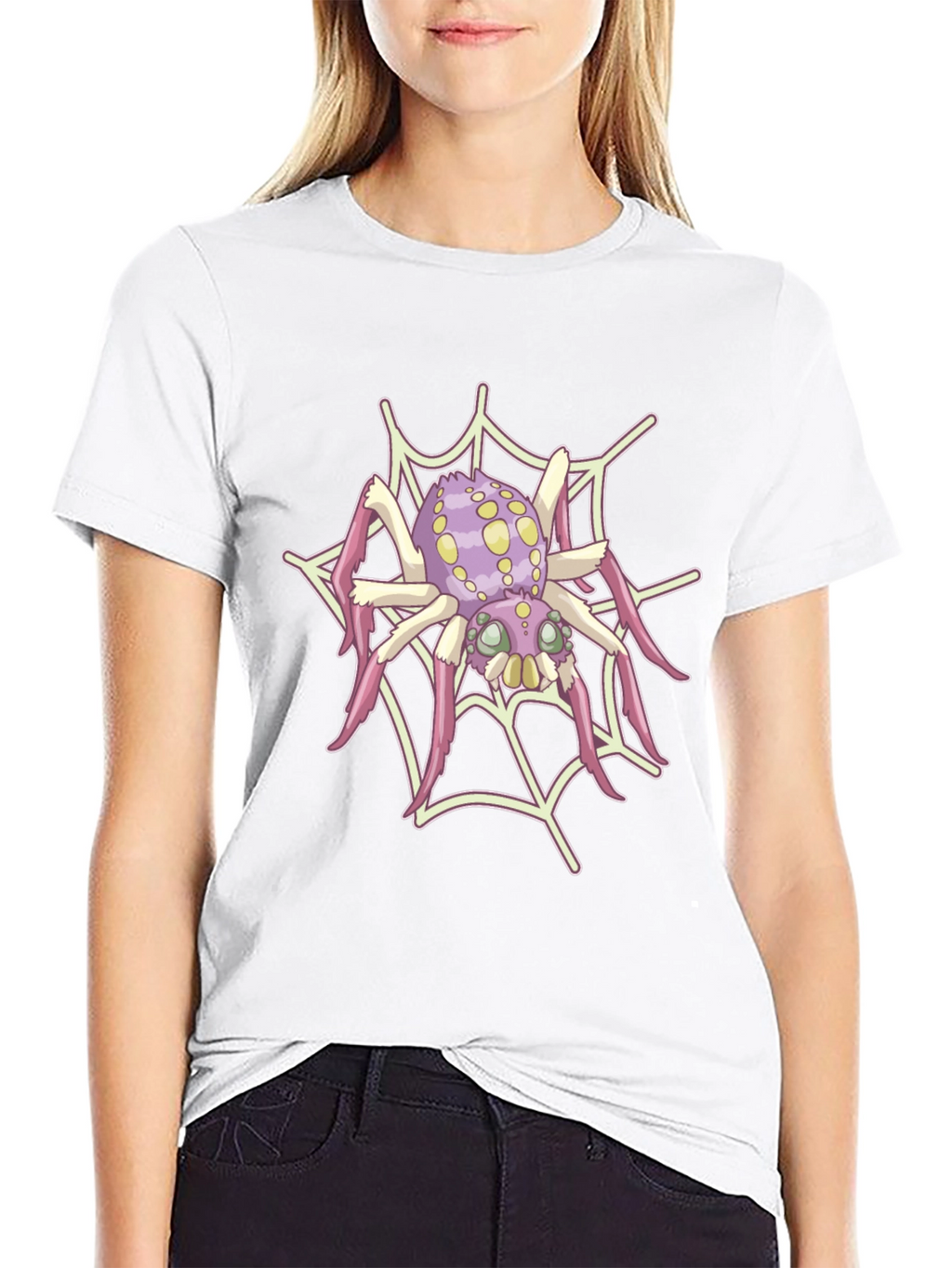 Spider Web Graphic Tee - Fun & Unique Design