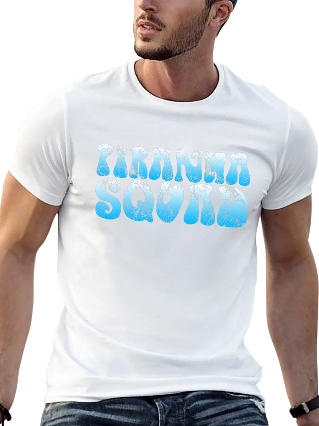 Piranha Squad Black Graphic Tee