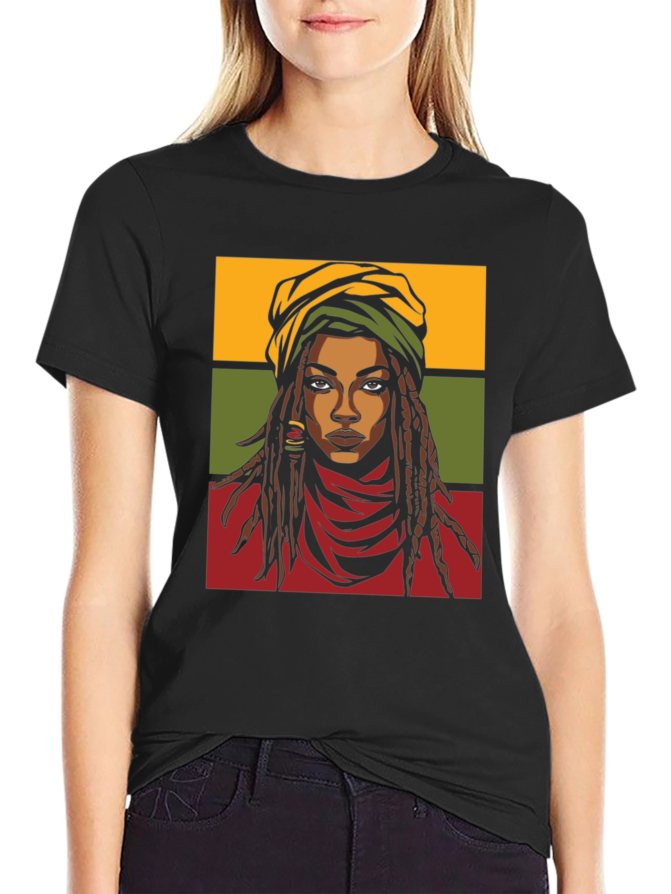 Rasta Queen T-Shirt - Graphic Tee