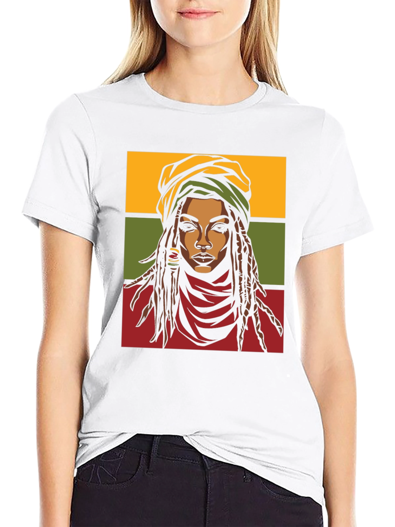 Rasta Queen T-Shirt - Graphic Tee