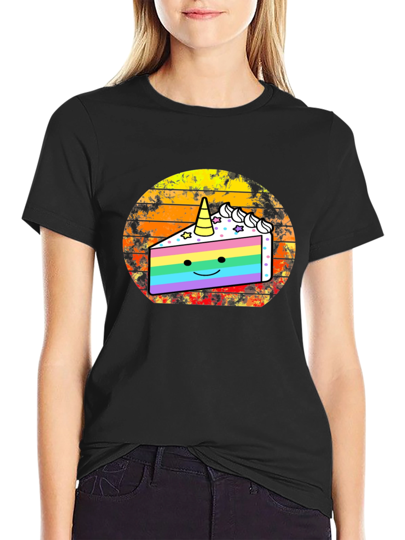 Unicorn Cake Graphic T-Shirt