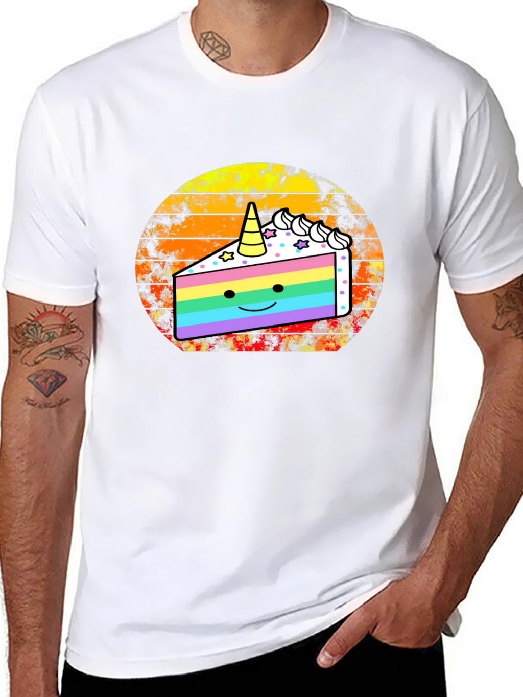 Unicorn Cake Graphic T-Shirt