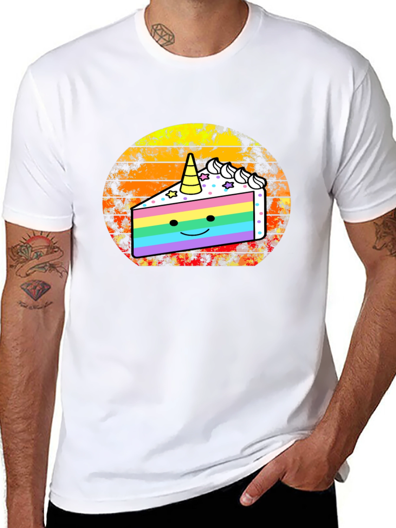 Unicorn Cake Graphic T-Shirt
