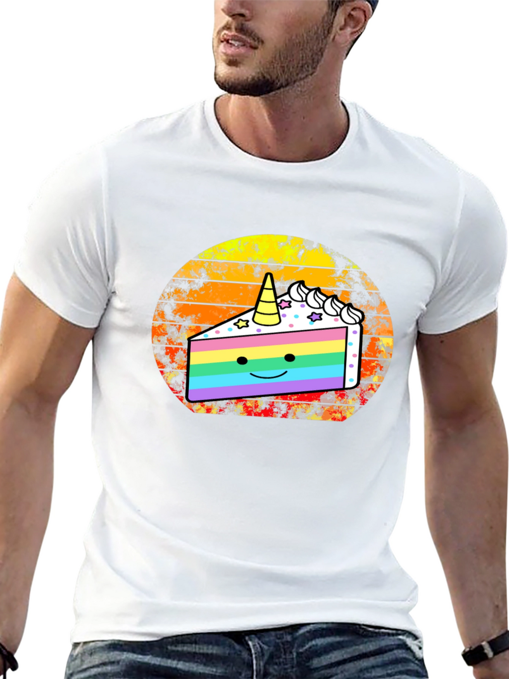 Unicorn Cake Graphic T-Shirt
