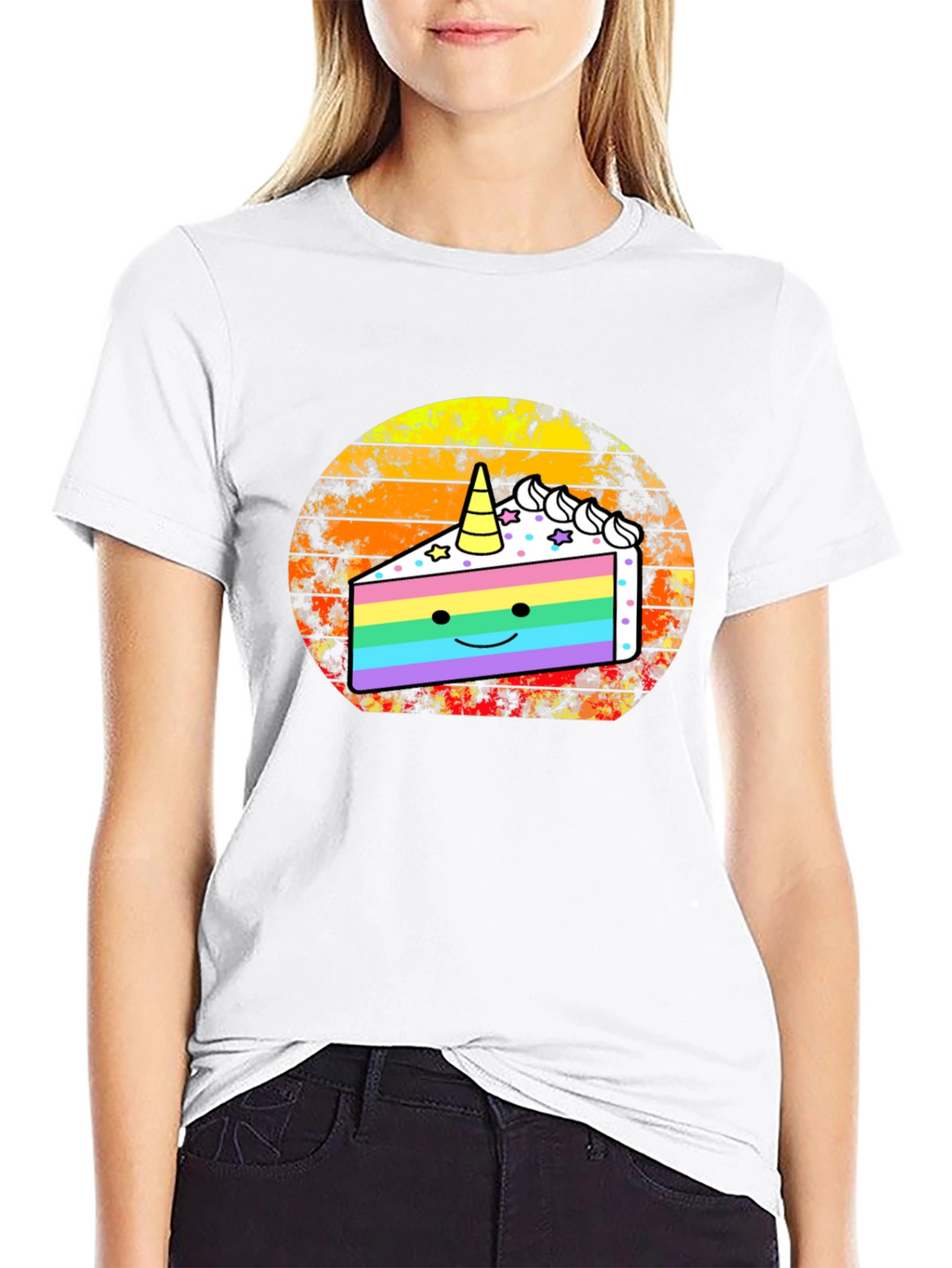 Unicorn Cake Graphic T-Shirt