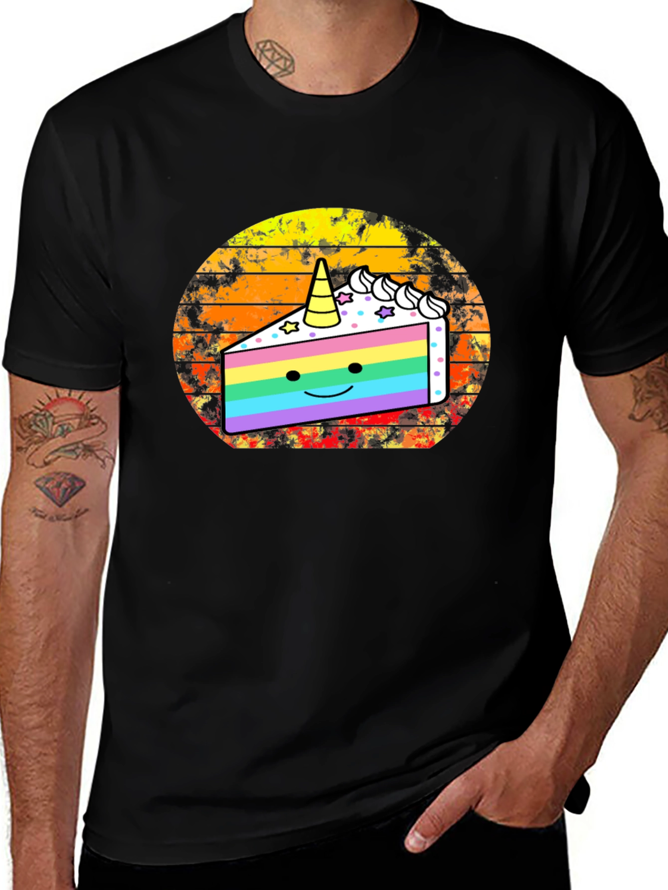 Unicorn Cake Graphic T-Shirt